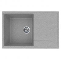 Мойкa ML-GMU07 УЛЬТРА с крылом, серый камень, 735*475 мм (глуб. чаши 175)