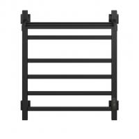 Полотенцесушитель MIXLINE FORTUNE  60х50 (таймер, 445 Вт, 5 перекладин + ПОЛКА) электрический ЧЕРНЫЙ
