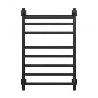 Полотенцесушитель MIXLINE FORTUNE  80х50 (таймер, 560 Вт, 7 перекладин + ПОЛКА) электрический ЧЕРНЫЙ
