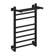 Полотенцесушитель MIXLINE FORTUNE  80х50 (таймер, 560 Вт, 7 перекладин + ПОЛКА) электрический ЧЕРНЫЙ