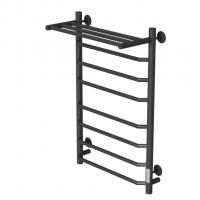 Полотенцесушитель MIXLINE MIRA  80х50 (таймер, 403Вт, 7 перекладин + ПОЛКА) электрический ЧЕРНЫЙ