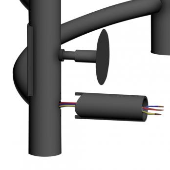 Полотенцесушитель MIXLINE VEGA  60х50 (таймер, 253 Вт, 6 перекладин) электрический ЧЕРНЫЙ