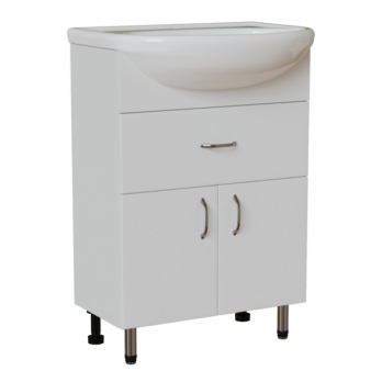 Тумба д/ванной "МИСТРАЛЬ-60" под рак.Уют-60 (ROSA) (ПВХ) (разбор)