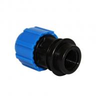 Муфта переход. ПЭ с внутр. труб. резьбой 63х2''  (обж.) ТПК-АКВА