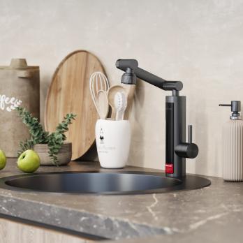 Проточный водонагреватель WH-006 нерж корпус, Трансформер (3,3 кВт, УЗО, кухня) MIXLINE