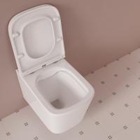 Унитаз подвесной безободковый IDDIS BILRNSEI25 "Bild" сиденье дюропласт, микролифт