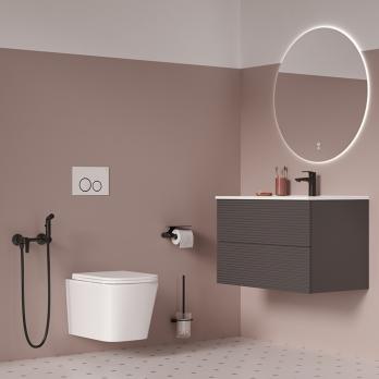 Унитаз подвесной безободковый IDDIS BILRNSEI25 "Bild" сиденье дюропласт, микролифт