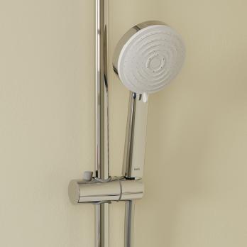 Душевая система 35к IDDIS ZDXSB3Fi06 "Zodiac X" лейка "Тропический душ" пов. излив ХРОМ