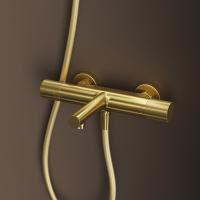 Смеситель для ванны термостат IDDIS DUNMG02i74WA "Duna" без душ. аксессуаров, ЗОЛОТО мат.