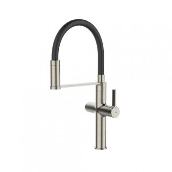 Смеситель для кухни 30к IDDIS IKNBNFFi05 "Ikon" с вых для пит. фильтра выс.гибкий излив САТИН