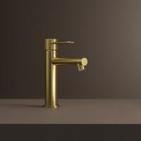 Смеситель для раковины 26к IDDIS DUNMG00i01 "Duna" литой, п/гайку ЗОЛОТО мат.