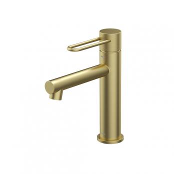 Смеситель для раковины 26к IDDIS DUNMG00i01 "Duna" литой, п/гайку ЗОЛОТО мат.