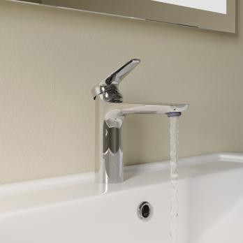 Смеситель для раковины 35к IDDIS ZDXSB00i01 "Zodiac X" литой, п/гайку ХРОМ