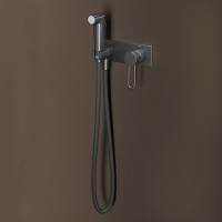 Смеситель с гигиенической лейкой 35к IDDIS DUNGMV0i08 "Duna" встраиваемый, ГРАФИТ мат.