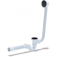 Обвязка на ванну 1 1/2*40 с вып Click-Clack EC155BL с гофрой 40*50 ЧЕРНЫЙ АНИ пласт