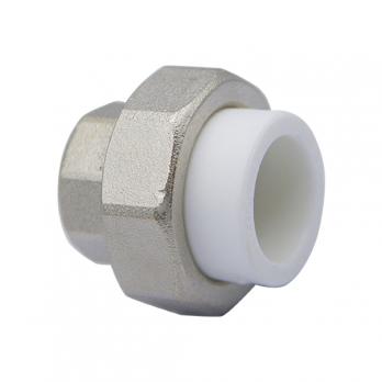 Муфта комб. разъемная, вн 25х3/4" EVER® plast БЕЛЫЙ (Россия) УСИЛЕННАЯ