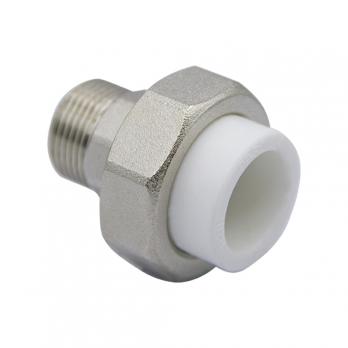 Муфта комб. разъемная, нар 25х3/4'' EVER® plast БЕЛЫЙ (Россия) УСИЛЕННАЯ