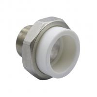 Муфта комб. разъемная, нар 63х2" EVER® plast  БЕЛЫЙ (Россия) УСИЛЕННАЯ