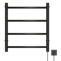 Полотенцесушитель MIXLINE CAPELLA  60х50 (таймер, 201 Вт, 4 перекладины) электрический ЧЕРНЫЙ