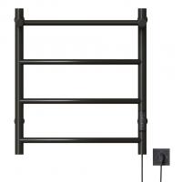 Полотенцесушитель MIXLINE CAPELLA  60х50 (таймер, 251Вт, 3 перекладины + ПОЛКА) электрический ЧЕРНЫЙ