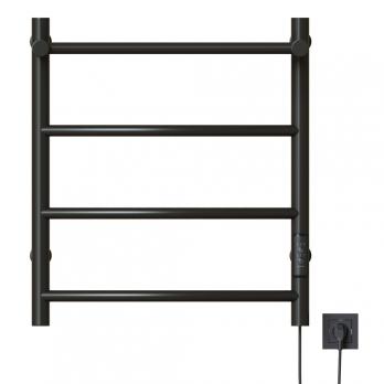 Полотенцесушитель MIXLINE CAPELLA  60х50 (таймер, 251Вт, 3 перекладины + ПОЛКА) электрический ЧЕРНЫЙ