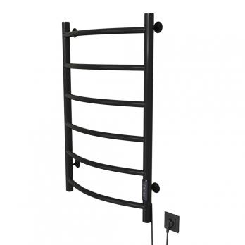 Полотенцесушитель MIXLINE CAPELLA  80х50 (таймер, 253 Вт, 6 перекладин) электрический ЧЕРНЫЙ