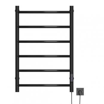 Полотенцесушитель MIXLINE CAPELLA  80х50 (таймер, 253 Вт, 6 перекладин) электрический ЧЕРНЫЙ