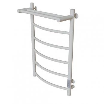 Полотенцесушитель MIXLINE CAPELLA  80х50 (таймер, 336Вт, 5 перекладин + ПОЛКА) электрический БЕЛЫЙ