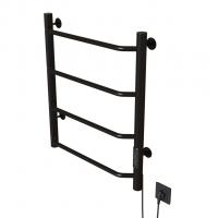 Полотенцесушитель MIXLINE MIRA  60х50 (таймер, 201 Вт, 4 перекладины) электрический ЧЕРНЫЙ
