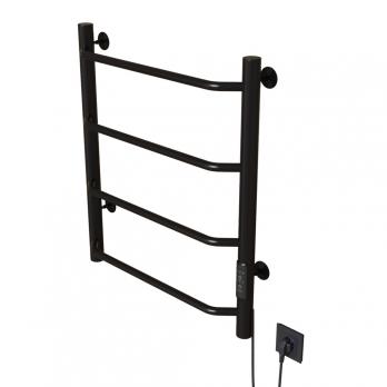 Полотенцесушитель MIXLINE MIRA  60х50 (таймер, 201 Вт, 4 перекладины) электрический ЧЕРНЫЙ