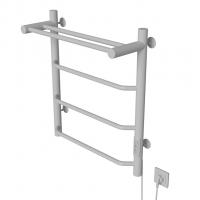 Полотенцесушитель MIXLINE MIRA  60х50 (таймер, 251Вт, 3 перекладины + ПОЛКА) электрический БЕЛЫЙ