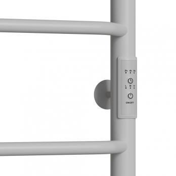 Полотенцесушитель MIXLINE MIRA  60х50 (таймер, 251Вт, 3 перекладины + ПОЛКА) электрический БЕЛЫЙ