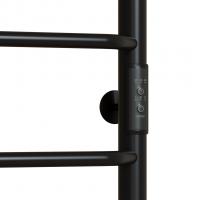 Полотенцесушитель MIXLINE MIRA  80х50 (таймер, 253 Вт, 6 перекладин) электрический ЧЕРНЫЙ