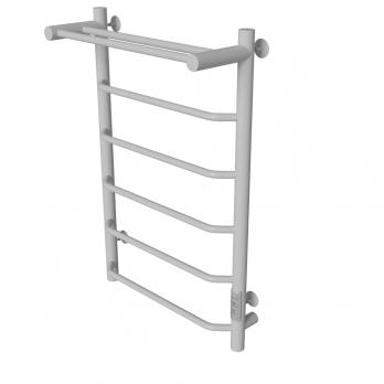 Полотенцесушитель MIXLINE MIRA  80х50 (таймер, 336 Вт, 5 перекладин + ПОЛКА) электрический БЕЛЫЙ