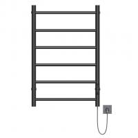 Полотенцесушитель MIXLINE VEGA  80х50 (таймер, 289 Вт, 6 перекладин) электрический ЧЕРНЫЙ