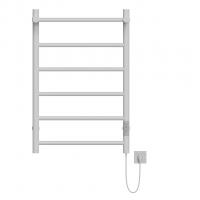 Полотенцесушитель MIXLINE VEGA  80х50 (таймер, 318Вт, 5 перекладин + ПОЛКА) электрический БЕЛЫЙ
