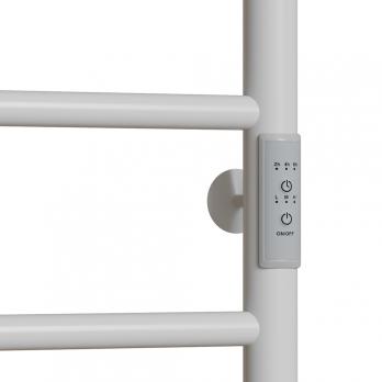 Полотенцесушитель MIXLINE VEGA  80х50 (таймер, 318Вт, 5 перекладин + ПОЛКА) электрический БЕЛЫЙ