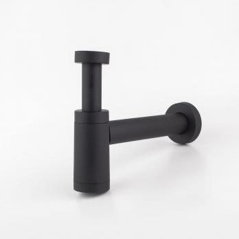 Сифон 1 1/4*40 Ani без выпуска с трубой 40*40 BRB1004BL АНИ пласт ЧЕРНЫЙ