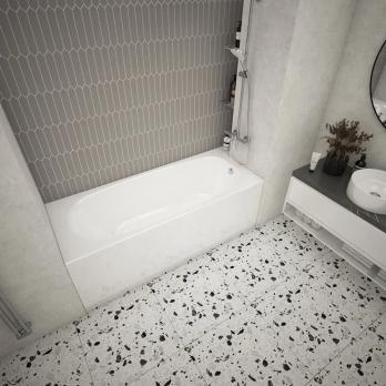 Ванна акриловая  1,7*0,7 "Storm"  (каркас+экран) (Метакам_V.One)