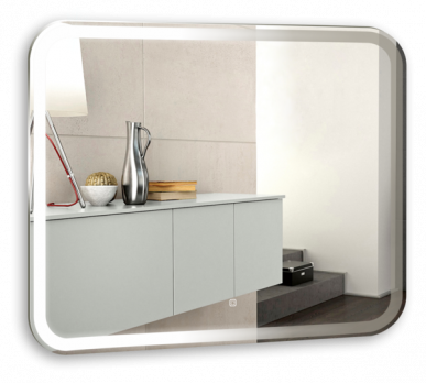 Зеркало MIXLINE "Стив Нео-S" 1000*800 (ШВ) сенсорный выкл, светодиодная бегущая подсветка