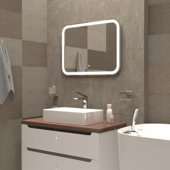 Зеркало MIXLINE "Стив Нео-S" 800*600 (ШВ) сенсорный выкл, светодиодная бегущая подсветка