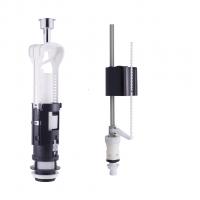 Арматура к смыв. бачку Кноп. URAL I+UNI BOTTOM хром 1/2 ниж/подв. пласт. 216445 OLI (Россия)