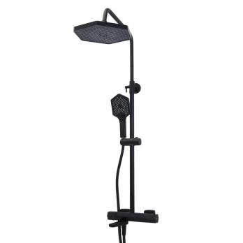 Душевая система 35к HB24726-7 HAIBA лейка "Тропический душ" ЧЕРНЫЙ