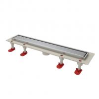 Трап линейный ТП-50.1C-700 решетка и рамка из нерж. стали, с верт. выходом 50 мм