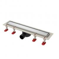 Трап линейный ТП-55.1C-700 решетка и рамка из нерж. стали, с гориз. выходом 50 мм