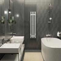 Полотенцесушитель MIXLINE MOON QUADRO WHITE 120/15 (таймер,206 Вт) электрический БЕЛЫЙ