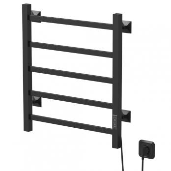 Полотенцесушитель MIXLINE TRIUMPH  60х50 (таймер, 312 Вт, 5 перекладин) электрический ЧЕРНЫЙ