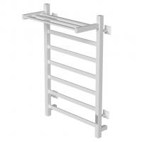Полотенцесушитель MIXLINE TRIUMPH  80х50 (таймер, 558Вт, 6 перекладин + ПОЛКА) электрический БЕЛЫЙ