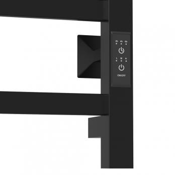 Полотенцесушитель MIXLINE TRIUMPH  80х50 (таймер, 558Вт, 6 перекладин + ПОЛКА) электрический ЧЕРНЫЙ