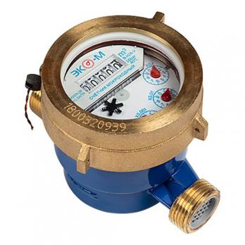 Счетчик для воды СХВ-20М мокроходный С ГЛИЦЕРИНОМ (монтаж. длина 130мм, с монт.комп.) ЭКОМЕРА